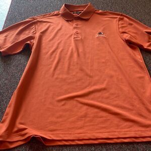 Mens orange polo L